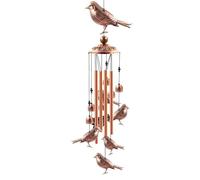 ycezw Carillon à vent pour oiseau | Carillon à vent mobile avec crochets en S | Attrape-vent musical pour la maison, la chambre, le jardin, la terrasse, l'arrière-cour, décorations d'extérieur