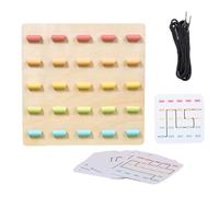 ycezw Chaîne Ornement Board - Tyke Learning Puzzle, Activité De La Corde | Inspiré Le Jouet De Laçage Avec Point, Base Pour Le Développement Du Cerveau Kiddos Silencieux Naviguer Dans