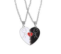 ycezw Collier Femme - Pendentif d'amour en deux pièces, bijou de collier léger avec pendentif amovible - Cadeau parfait pour la vie quotidienne et les voyages, se beskrivning, Aluminium, Fermeture