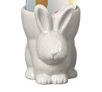 ycezw Coquetier en porcelaine, Coquetiers à œufs durs | Support à œufs en porcelaine pour lapin de Pâques | Mignon coquetier, stable, vintage, pour le printemps, la maison, les fêtes de la maison, les