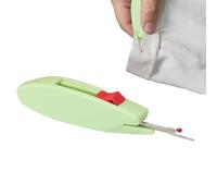 ycezw Coupe-boutonnières, coupe boutonnières et levier de fil, décolleur rétractable avec poignée, outil pour enlever le fil à broder, caoutchouc pour points de broderie, vêtements de couture