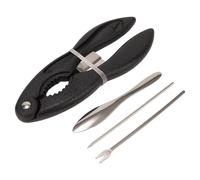 ycezw Crackers et Outils aux Fruits de mer, Outil pour craqueler Les Pattes de Crabe, Outils de cueillette de Crabe Ensemble d'ustensiles à Pinces de Crabe en Acier Inoxydable, Casse-Noix Ergonomique