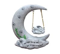 ycezw Décorations de cimetière de chat pour la tombe | Perte de l'ange de la statue commémorative du chat, décorations de cimetière de chat pour la tombe | Résine de pierre tombale pour animal