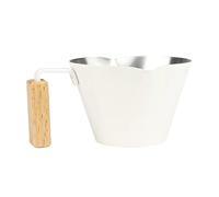 ycezw Espresso Shot Cup, Tasse à Espresso avec Poignée - Tasse Verseur en Acier Inoxydable de 100ml - Pichet à Lait avec Poignée, Tasse à Mesure en Métal Double Bec, Tasse À Mesurer En Acier