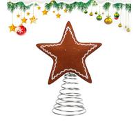 ycezw Étoile de sapin de Noël - Pièce maîtresse de sapin de Noël en feutre | Décoration de Noël pour arrière-cour, école, appartement, salon, jardin, hôtel, balcon
