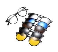 ycezw Eyeglasse Anti-regard - Nuances Magnétiques Polarisées, Multi-lentilles | Sunwear Élégant Pour Les Femmes Avec Une Protection De La Campagne De Nuit, Un Interrupteur À Clip Facile Pour Une Clai