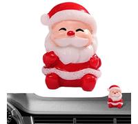 ycezw Figurine petit père Noël, décorations de Noël miniatures pour table | ornement de Noël pour voiture, jardin, cuisine, idéal pour les fêtes de Noël