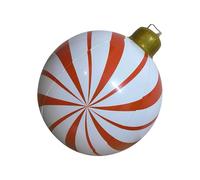 ycezw Grandes boules de Noël gonflables, ornements gonflables pour boules de Noël,Grands ornements de boules de Noël de 23,6 pouces | Décorations de boules de Noël extérieures en PVC pour