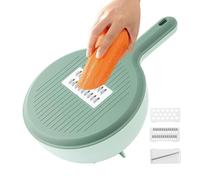ycezw Hachoir alimentaire manuel, hachoir alimentaire - Coupe-oignon amovible 6 en 1,Coupe-aliments multifonctionnel, gadgets de cuisine portables pour légumes, fromage, fruits
