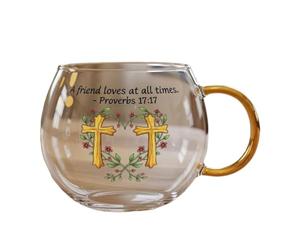 ycezw Halloween Glass Cup Cute Spooky Coffee Mug Painted