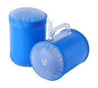 ycezw Haltère à eau, poids pour eau de toit, 2 sacs d'eau de fitness 5 kg | Entraîneur musculaire portable Haltère réglable Entraînement nucléaire pour débutants Door Beach Gym Home Travel