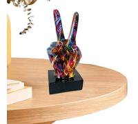 ycezw Hand Sculpture Shelf - Graffit Decoration Centerpiece, Office Home Artistic, Abstract Art Acting Signal Table Centerpiece | Business Space Thumbs Peace Figurines Modern Desk Colorful