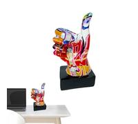 ycezw Hand Sculpture Shelf - Graffit Decoration Centerpiece, Office Home Artistic, Abstract Art Acting Signal Table Centerpiece | Business Space Thumbs Peace Figurines Modern Desk Colorful