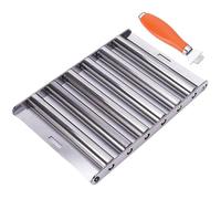 ycezw Hot Dog Roller for Grill, Roller Grill, Rack à saucisses en acier inoxydable, Support de barbecue amovible pour boulettes de viande, barbecue à saucisses, support à saucisses pour la