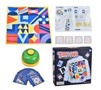 ycezw Jeu d'association pour , cartes de jeu assorties | Vêtements éducatifs Cartes assorties Jouet,Jeu créatif d'activités de cartes à jouer pour avec une cloche pour et adultes, d'âge préscolaire