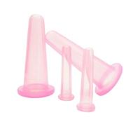 ycezw Kit de ventouses pour visage, tasses sous vide en silicone pour traitement du visage, outil de massage raffermissant avec vide pour maison voyage en plein air école