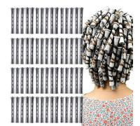 ycezw Lot de 60 bigoudis permanents - Petits bâtonnets de permanente - Accessoires pour coiffeur, salon de beauté, école et voyage