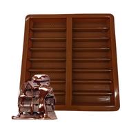 ycezw Moule à Chocolat, Moule à Chocolat en Silicone - Candy Bar Moules, Rempli Break Apart Ice Fat Forme, Silicone Cuisson Gâteau Décoration Outils pour Collations au Chocolat, Glaçons