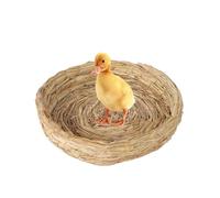 ycezw Nid pour Oiseaux nicheurs, Nid pour Oiseaux nicheurs | Nid d’Oiseau à Base Plate Fait à la Main | Accessoires de Cage à Oiseaux pour Perruche canari Colibri