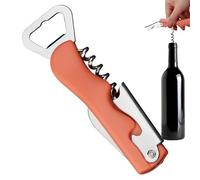 ycezw Ouvre-bouteille en acier inoxydable, Tire-bouchon à vin Tire-bouchon à vin suspendu multifonctionnel, clé à vin portable, décapsuleur en métal pour camping, vin, bière