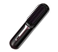 ycezw Peigne lisseur, brosse lissante pour femme | Lisseur à cheveux rechargeable en céramique - Peigne chauffant sans fil, 3 réglages de température, brosse thermique de voyage portable pour femmes