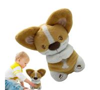 ycezw Peluche de chien endormi qui dort en peluche, compagnon de sommeil de chien respirant, animaux en peluche en peluche portable pour filles, jouet en peluche pour chien avec