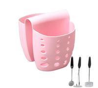 ycezw Porte-éponge pour évier, de vidange d'évier avec Trou de vidange, Filtre de vidange pour évier, de Capture de Nourriture pour sécher, Porte-éponge, Brosse, Savon, Rose, Refer to