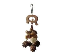 ycezw pour Jeux De Perroquet - Igne De Pin en Bois De Pin, Trucs De Fromage Drôle, Coloré Suspendu avec Design | Divertissement De Cage Parfait pour Les Petits Moyens De
