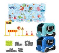 ycezw Puzzle de piste de voiture pour enfants, jeu de pistes de voiture pour enfants Puzzle Racer,Puzzle Tracks Jouet de voiture | Puzzle de puzzle pour garçons et filles de 3-6 ans à la maison, à la