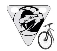 ycezw Réflecteurs de vélo pour adultes - Panneau d'avertissement pour cyclistes - triangulaire décorative comme amélioration de la visibilité pour les randonnées, les courses en ville, le vélo
