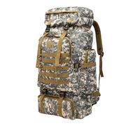 ycezw Sac à dos imperméable - Sac à dos léger de 80 l pour randonnée, voyage, grande capacité | Sacs Molles pour alpinisme, randonnée, camping, trekking, Motif camouflage Urban, Reportez-vous à la