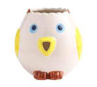 ycezw Séparateur de blanc d'œuf, tamis blanc d'œuf,Outil de séparation d'œufs en céramique de forme de poussin - Filtre domestique pratique pour les petits filtres à œufs, réservoir de stockage