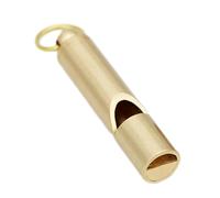 ycezw Sifflet de Survie en métal : Fermeture éclair Solide en Or, Porte-clés Amovible, Son Net et Clair | Sifflet de Formation sur la sécurité pour Enseignants entraîneurs étudiants Bagnin