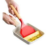 ycezw Spatules pour Ustensiles de cuisine - Spatule en silicone résistante à la chaleur,Spatule Turner avec manche en bois, Spatule de cuisine Ustensiles de cuisine pour pizza Steak Meat Pie