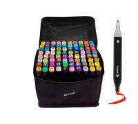 ycezw Stylos artistiques de Marche, ensemble de marqueurs artistiques - Art Set Drawing Pen - Drawers - Marqueurs de crayon de dessin créatif, point fin et brosse avec étui de transport pour