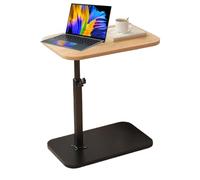 ycezw Table basse en forme de C, Table basse en forme de C | Table basse pivotante à 360 degrés pour petits espaces | Table basse en forme de C pour petits espaces, Table basse économise