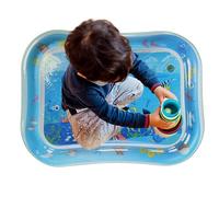 ycezw Tapis d'eau pour bébés, tapis d'eau pour bébé | Tapis de jeu sensoriel en PVC sur le thème du poisson pour chat | Grand tapis de jeu d'eau interactif, tapis d'eau gonflable confortable et frais