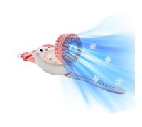 ycezw Ventilateur portable rechargeable, Rechargeable avec bracelet et chat mignon, Ventilateur portable cartoon pour enfant, pour garçons filles été extérieur voyage camping pique-nique fête maison
