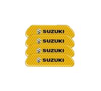 YCFZNB 4 Autocollants réfléchissants de sécurité pour Voiture, Bande réfléchissante Lumineuse pour Porte de Voiture. pour Suzuki Cappuccino Celerio Ciaz Cultus Dzire.