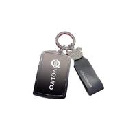 YCFZNB Couvercle pour télécommande de Voiture, Cadre en Alliage de Zinc et Surface en Cuir. pour Volvo V40 V50 V60 V90.,B