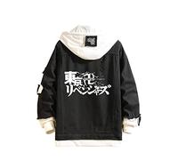 YCGL Anime Tokyo Revengers Sweats à Capuche Manjiro Sano Denim Cosplay Costume Veste à Capuchon
