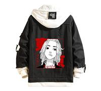 YCGL Tokyo Revengers Veste Mikey Ryuguji Ken Cosplay Costume Sweats à Capuche Anime Vêtements Casuel Veste à Capuchon