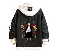 YCGL Tokyo Revengers Veste Mikey Ryuguji Ken Cosplay Costume Sweats à Capuche Anime Vêtements Casuel Veste à Capuchon