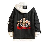 YCGL Tokyo Revengers Veste Mikey Ryuguji Ken Cosplay Costume Sweats à Capuche Anime Vêtements Casuel Veste à Capuchon