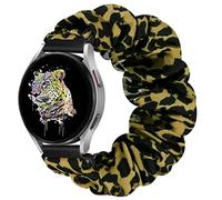 YCHDDER Bracelet chouchou élastique de 20 mm pour Samsung Galaxy Watch 7 6 5 4 40 mm 44 mm/Garmin Forerunner 55/158/165/245/645/Vivoactive 6/5/3 Music/Venu 2 Plus/Amazfit Active 2/Polar Ignite 3