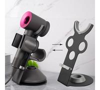 YCHF Supersonic Support de sèche-cheveux pour Dyson Supersonic, support en alliage d'aluminium, organisateur de salle de bain, dimensions : 27,5 cm x 14 cm x 16,4 cm (gris)