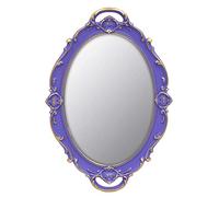 YCHMIR Miroir mural ovale violet vintage de petite taille 36,8 x 25,4 cm