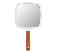 YCHMIR Petit miroir à main carré en bois pour femme Rose 14 x 25 cm