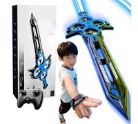 YChoolco 2025 Invocation d'épée volante Drone jouet Contrôle gestuel ou manuel En forme d'épée flottante Flip à 360° Levage par un seul bouton Avion télécommandé en cadeau(Blue)