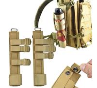 YChoolco Étui à Outils pour équipement Tactique Sac Fourreau pour Couteau avec Fixation Molle Étui pour Lampe de Poche Pochettes à Outils Utilitaires Support pour équipement Tactique(Black)